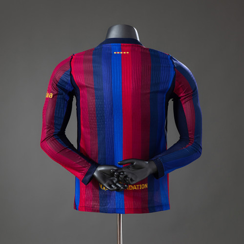 Barcelona 2026/27 Home Long Sleeve Player Version  Jersey S-2XL