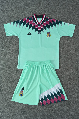 Real Madrid 2026/27 Mint Green Retro Model Training suit size S-2XL