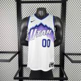 2026 Utah Jazz White NBA Jersey No. 00  CLARKSON