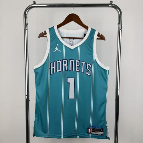 Season 2026 Charlotte Hornets Blue NBA Jersey No. 1  BALL