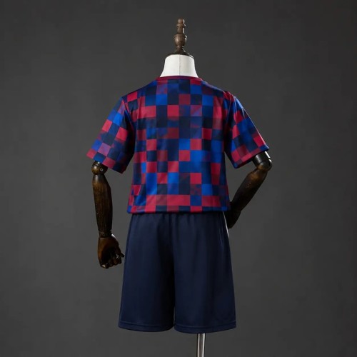 2026/27 Barcelona Pre-Match Kids Kits 16-28