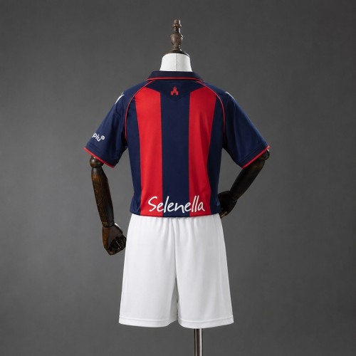 kids kit  Bologna 2026/27 Home  soccer jersey size 16-28