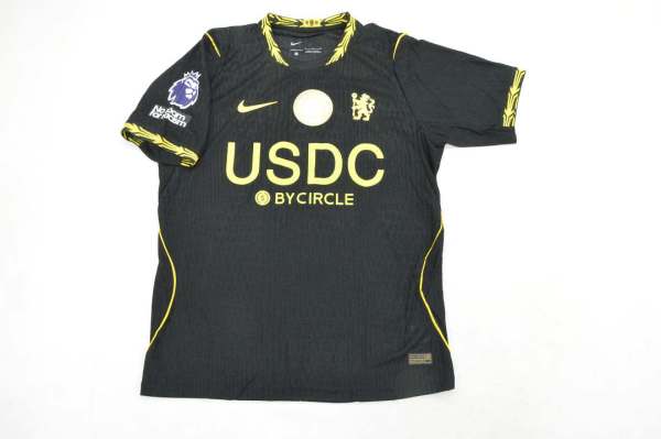 Chelsea 2026/27 Away Black Jersey Size S-4XL With Sponsors