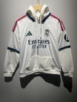 Real Madrid 2026/27 White Hoody Size S-2XL Real Madrid 2026/27 White Hoody Size S-2XL