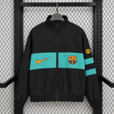 Barcelona 2026/27 Retro Model Black and Blue  Windbreaker Size S-2XL