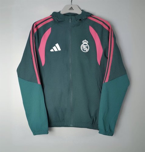 Real Madrid 2026/27 Green windbreaker S-2XL