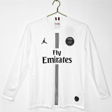 Retro PSG 2018/19  Champions League White Long sleeves soccer jersey size S-2XL