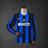 Retro Inter Milan 2004/05 Home Long Sleeve Soccer Jersey S-XXL
