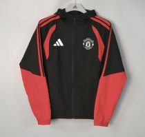 Manchester United 2026/27 Black And Red  Windbreaker S-3XL