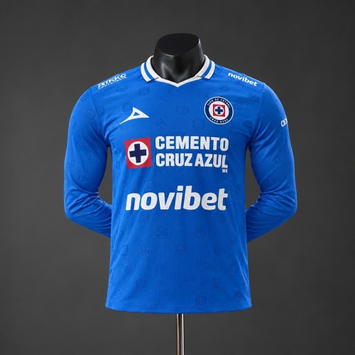 Cruz Azul  2026/27 Home Long Sleeve Player Version soccer jersey Size S-2XL