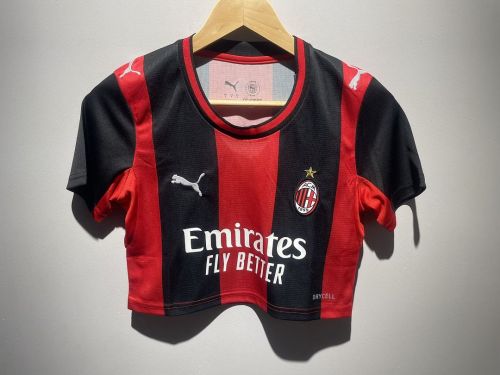 Women's Crop Top  2026/27 AC Milan Home Jersey S-2XL