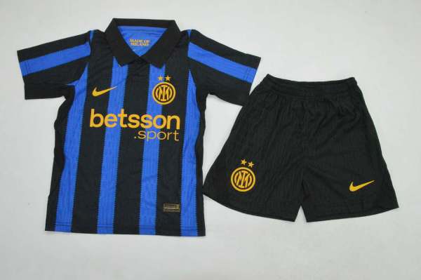 Kids Kit Inter Milan 2026/27 Home Player Version Soccer jerseys Size 16-28