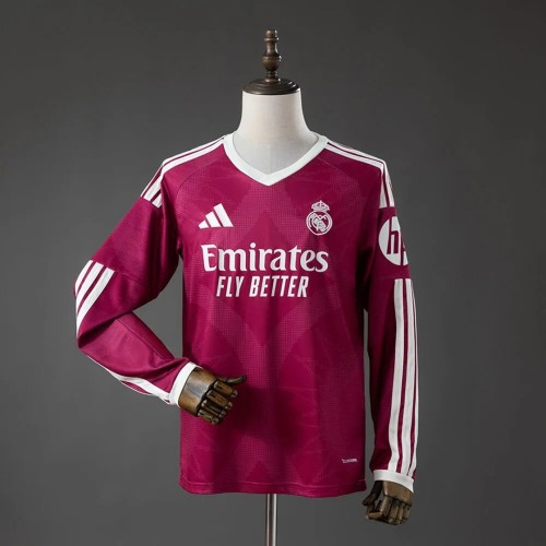 Mens Real Madrid 2026/27 Third Away Long Sleeve Jersey S-4XL