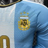 Argentina 2026 Messi Farewell Commemorative Player Version Long Sleeve Jersey S-2XL
