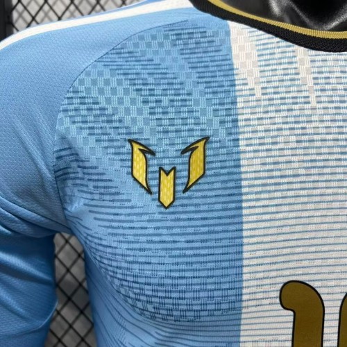 Argentina 2026 Messi Farewell Commemorative Player Version Long Sleeve Jersey S-2XL