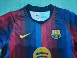 Kid Kit Barcelona 2026/27 Home Long Sleeve Soccer Jersey Size 16-28
