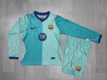 Kid Kit Barcelona 2026/27 Third Away Long Sleeve Soccer Jersey Size 16-28