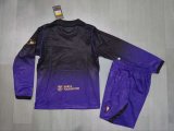 Kid Kit Barcelona 2026/27 Away Long Sleeve Soccer Jersey Size 16-28