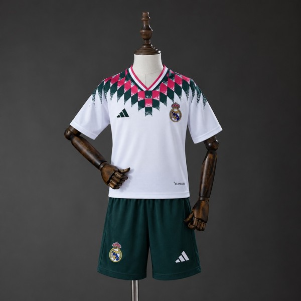 Real Madrid 2026/27 Retro Model White Kids Kit Size 16-28