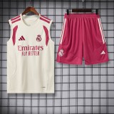 Real Madrid  2026/27 Beige Vest  Suit Size S-2XL