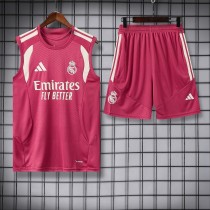 Real Madrid  2026/27 Pink Vest  Suit Size S-2XL