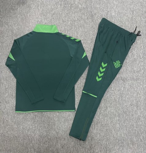Real Betis 2026/27 Green Half zipper Training Suit S-2XL