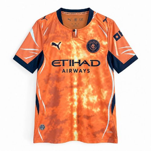 Manchester city 2026/27 Orange Goalkeeper soccer Jersey size S-4XL