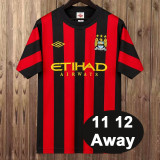 Retro Manchester City 2011/12 Away soccer jerseys S-XXL