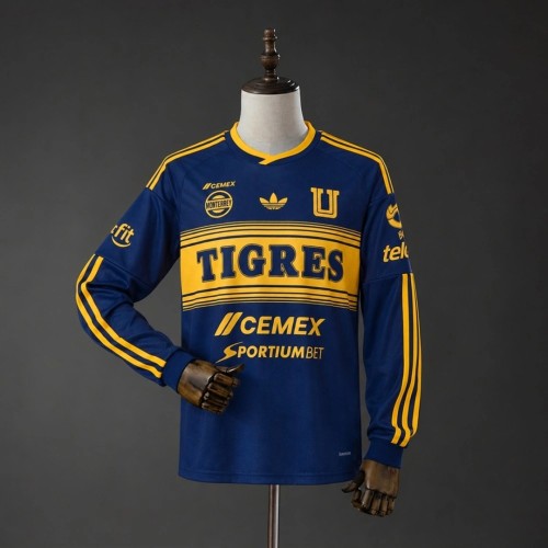 Tigres UANL 2026/27 Away Long Sleeve Soccer Jersey Size S-4XL