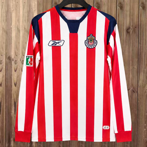 Retro Chivas 2004/05 Home Long Sleeve Soccer Jersey S-XXL