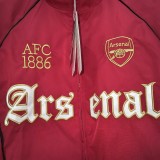 Arsenal 1886 Retro Red Windbreaker Jacket Size S-2XL