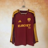 AS Roma 2026/27 Home Long Sleeve  Soccer Jersey Size S-2XL