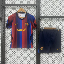 Kid Kit Barcelona 2026/27 Home GOLF  Soccer Jersey Size 16-28