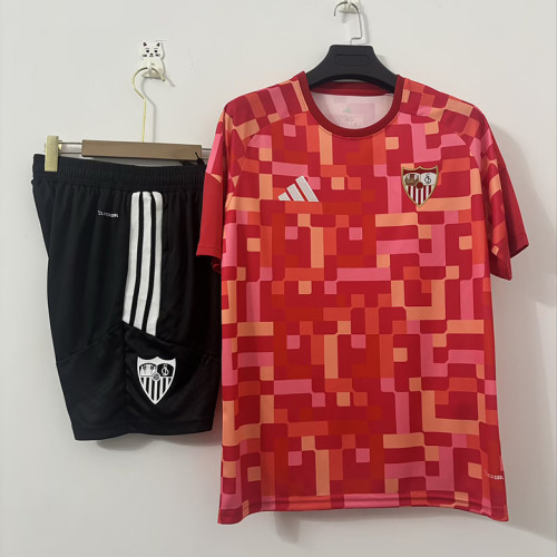 Sevilla FC   2026/27 Red And orange Training Suit Size S-2XL