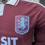 Aston Villa 2026/27 Home  Player version Long Sleeve Soccer jersey S-2XL