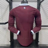 Aston Villa 2026/27 Home  Player version Long Sleeve Soccer jersey S-2XL