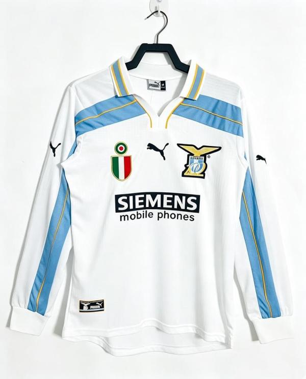 Retro Lazio  2000-01 away long sleeve soccer jerseys