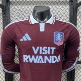 Aston Villa 2026/27 Home  Player version Long Sleeve Soccer jersey S-2XL