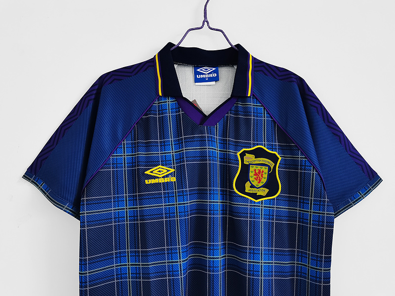Scotland Retro Jersey 1994/96 Home Football Jersey Soccer Shirt