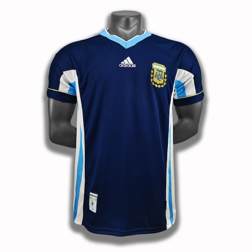 Argentina Retro Jersey 1998 Away Football Jersey Soccer Shirt