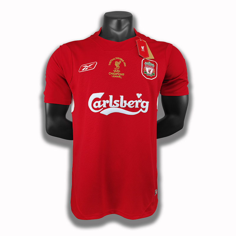 Liverpool Retro Jersey 2005 Home Football Jersey Soccer Shirt