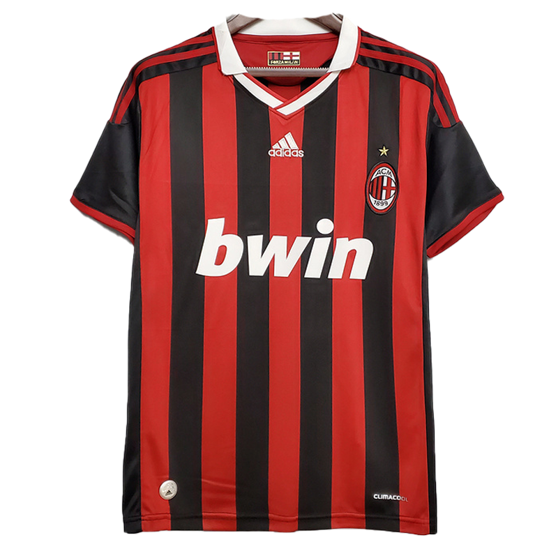 AC Milan Retro Jersey 2009/10 Home Football Jersey Soccer Shirt