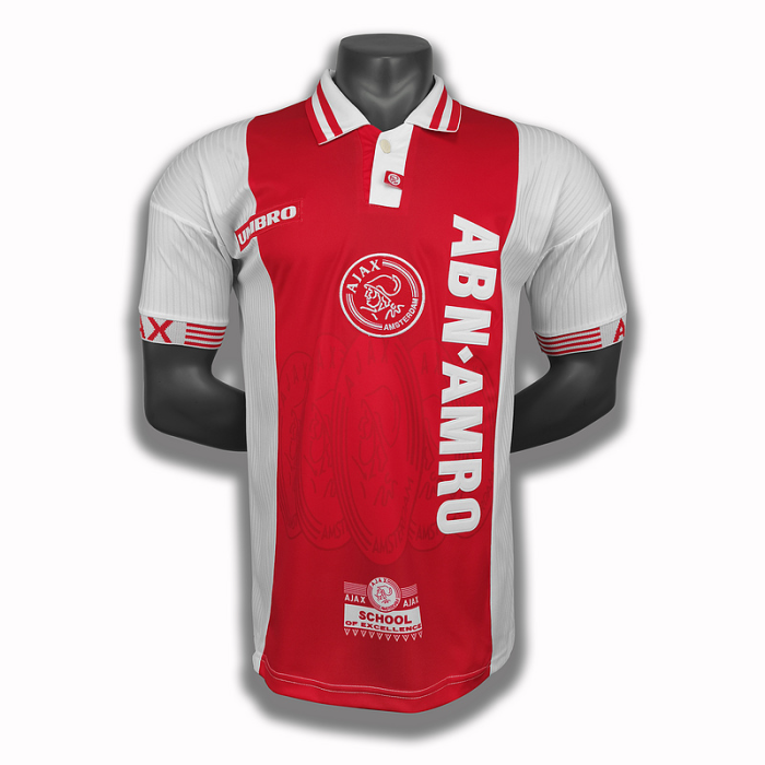 Fonetiek Plunderen Bij naam Ajax FC Retro Jersey 1997/98 Home Football Jersey Soccer Shirt