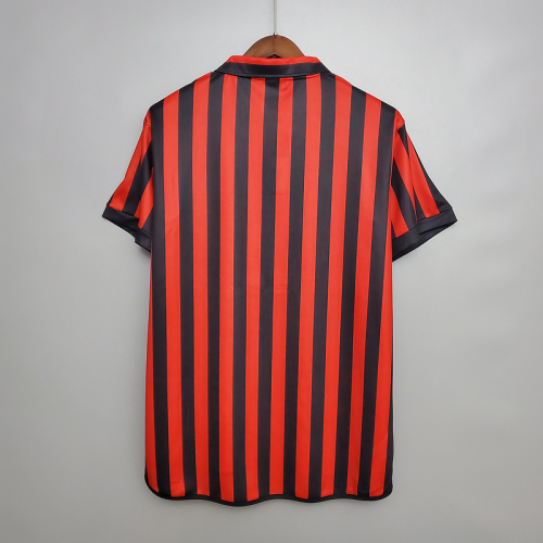 AC Milan Retro Jersey 1999/2000 Home Football Jersey Soccer Shirt