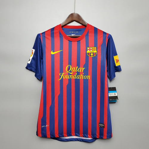 Barcelona Retro Jersey 2011/12 Home Football Jersey Soccer Shirt