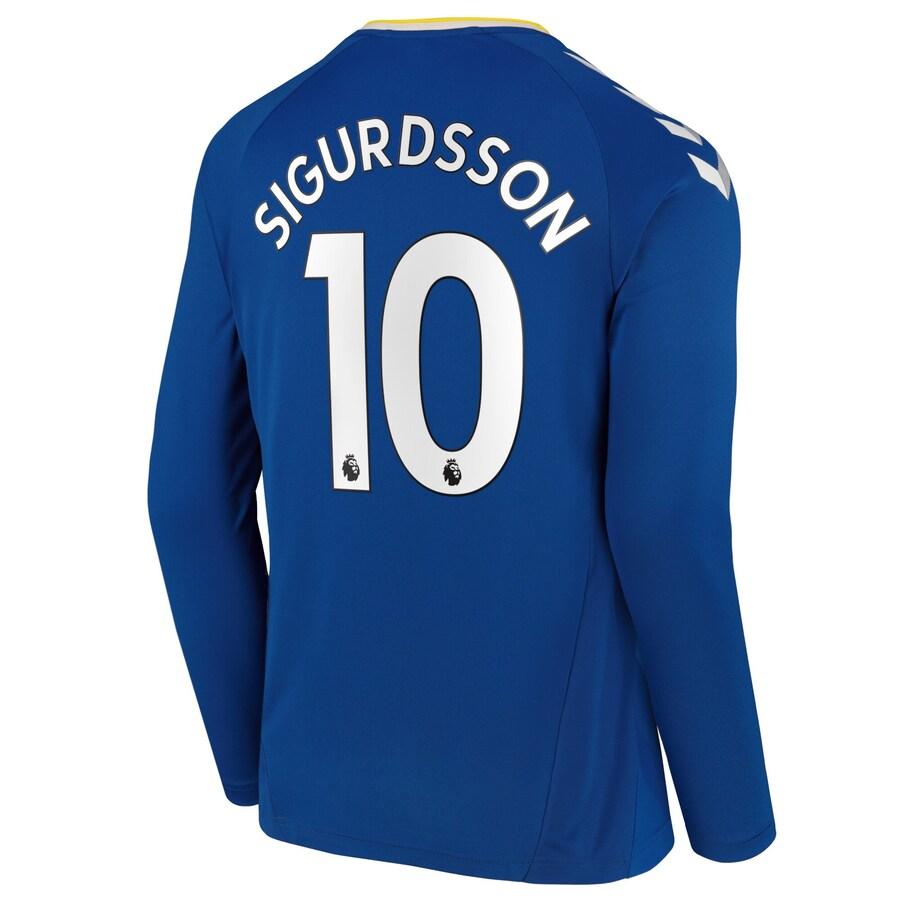 Everton Home Kit Long sleeve 21/22 Football Jersey Soccer ...