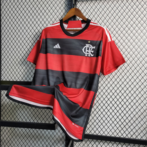 Fans Version 23/24 Flamenco Jersey Home Football Jersey Custom Name 2023 2024 Soccer Shirt
