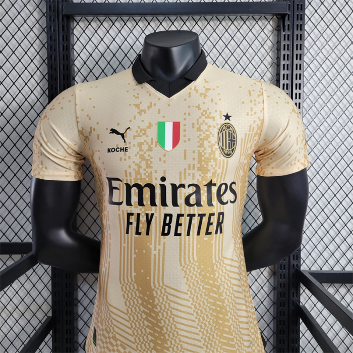 Player Version 23/24 AC Milan Jersey Football Jersey Custom Name 2023 2024  Soccer shirt