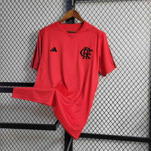 Fans Version 23/24 Flamenco Red Training Jersey Football Jersey Custom Name 2023 2024 Soccer Shirt