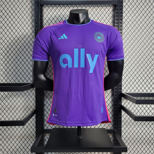 Player Version 23/24 Charlotte Away Jersey Football Jersey Custom Name 2023 2024 Soccer Shirt